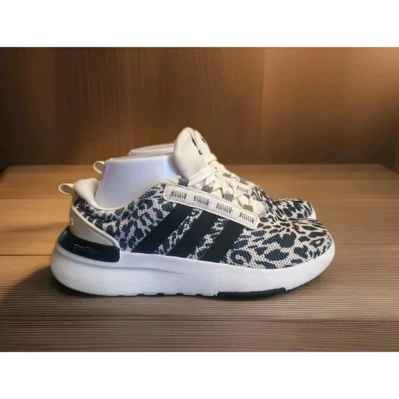 adidas gazelle silver green womens adidas Racer TR21 Shoes - Kids - Cloud White / Lucid Blue main image 1